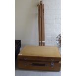 A Windsor & Newton light oak artists easel; and an associated artists box with loose accessories