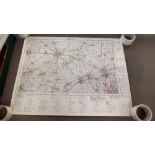 Miscellaneous ordnance survey maps: to include a copy of a Great War period edition, covering Ypres
