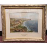 Walter H Sweet - 'Budleigh Salterton, Devon'  watercolour  bears a signature  9.5" x 13.5"  framed