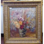 William MacTaggart - 'Summer Flowers'  oil on board  bears a signature and two labels verso  24" x