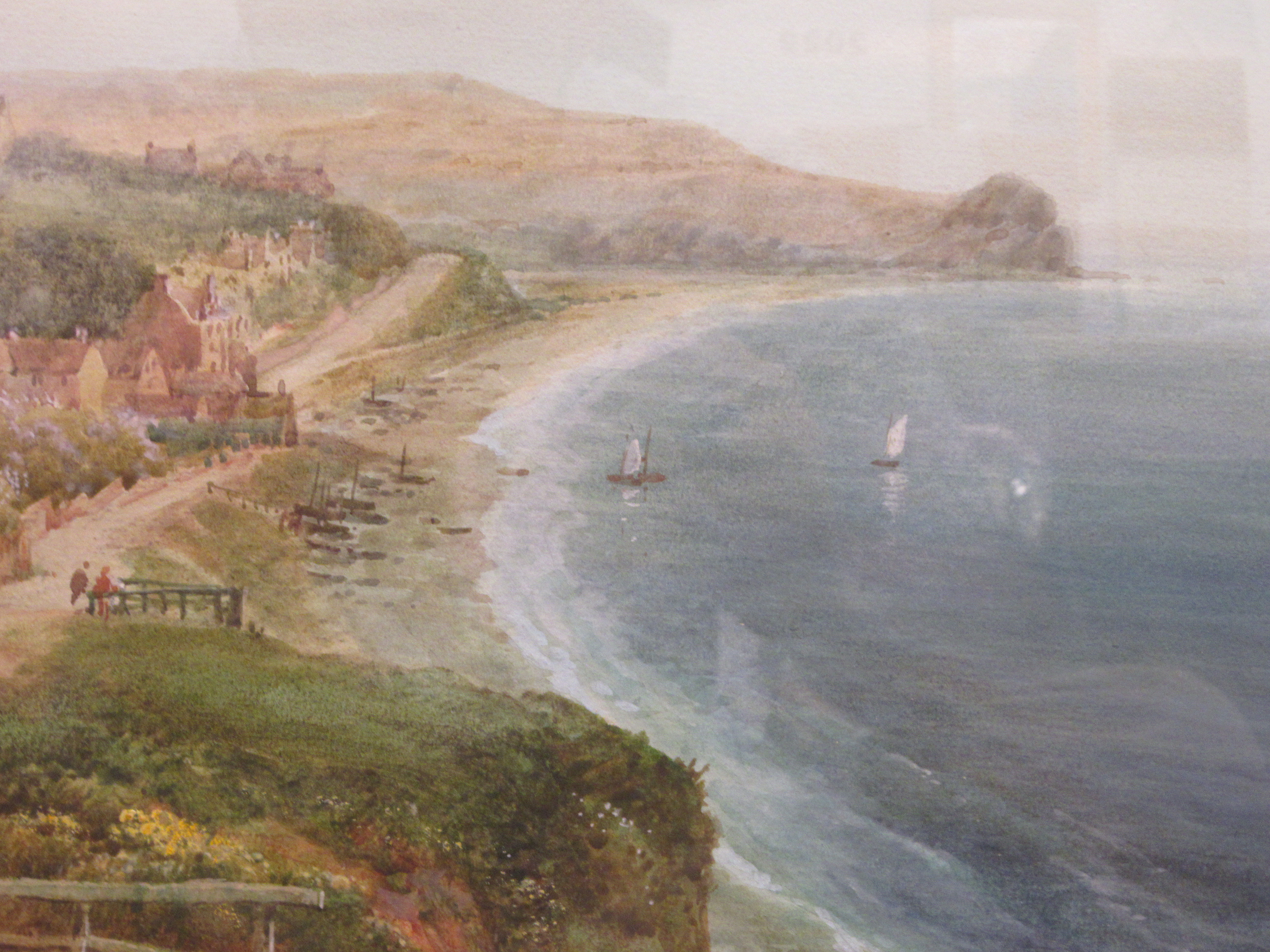 Walter H Sweet - 'Budleigh Salterton, Devon'  watercolour  bears a signature  9.5" x 13.5"  framed - Image 3 of 7