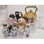 Decorative items: to include glass, ceramics, naive studio pottery figures  5"h