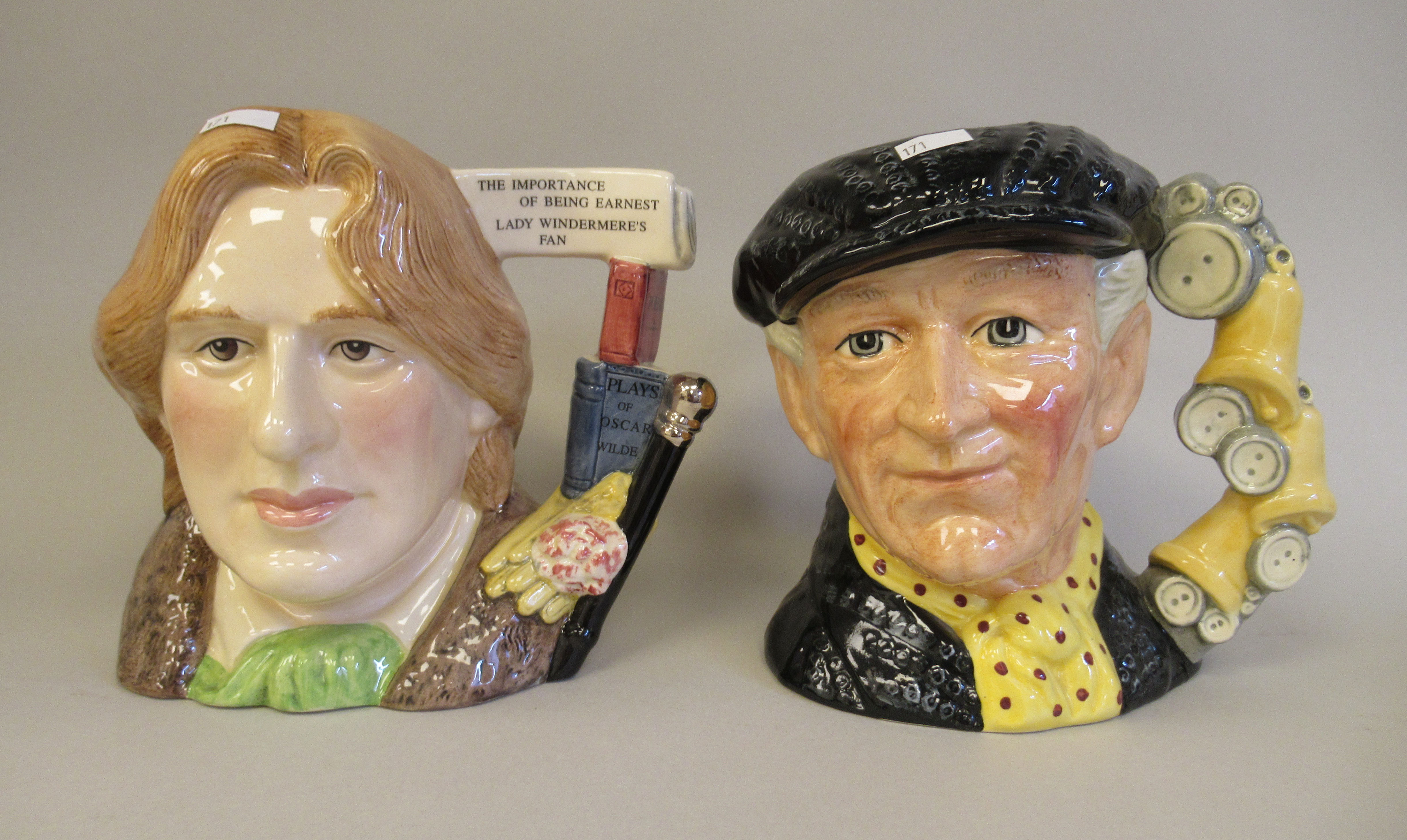 Six Royal Doulton china character jugs: to include 'The Collector' modelled by Stanley James Taylor - Image 2 of 10