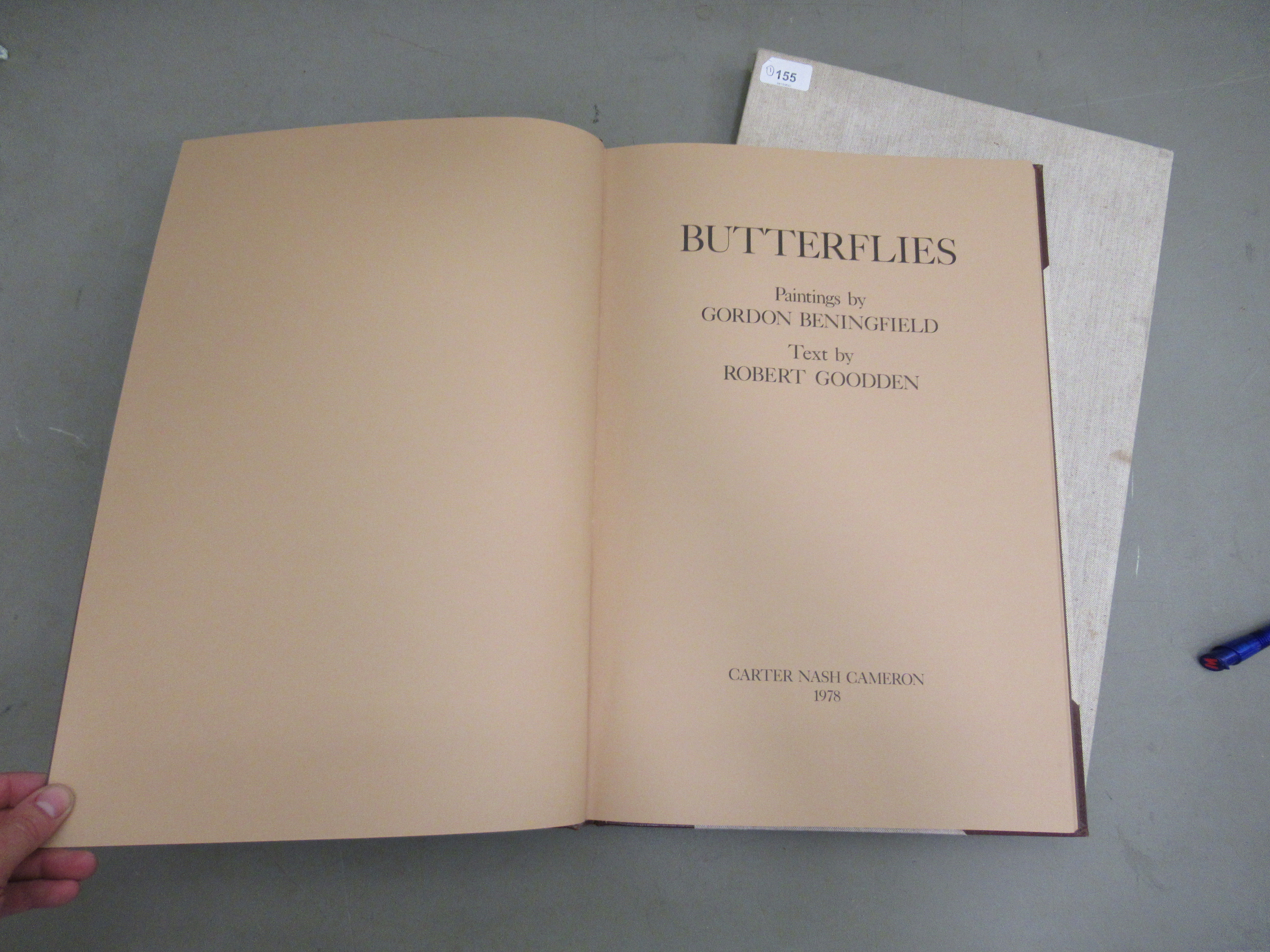 Book: 'Gordon Benningfield Butterflies'  Limited Edition 43/250  bears a 1978 Moorland gallery - Image 3 of 5