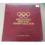 Postage stamps, The 1980 Olympics Mint Sheet Stamp Collection from Romania-USA, in one album