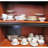 China teaware: to include Royal Vale decorated with flora and gilding; and Mason's Patent