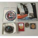 Moon landing and other space mission related collectables: to include medallions