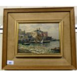 Valentine White - 'The Harbour, Capri'  oil on board  bears a signature & William and Son gallery