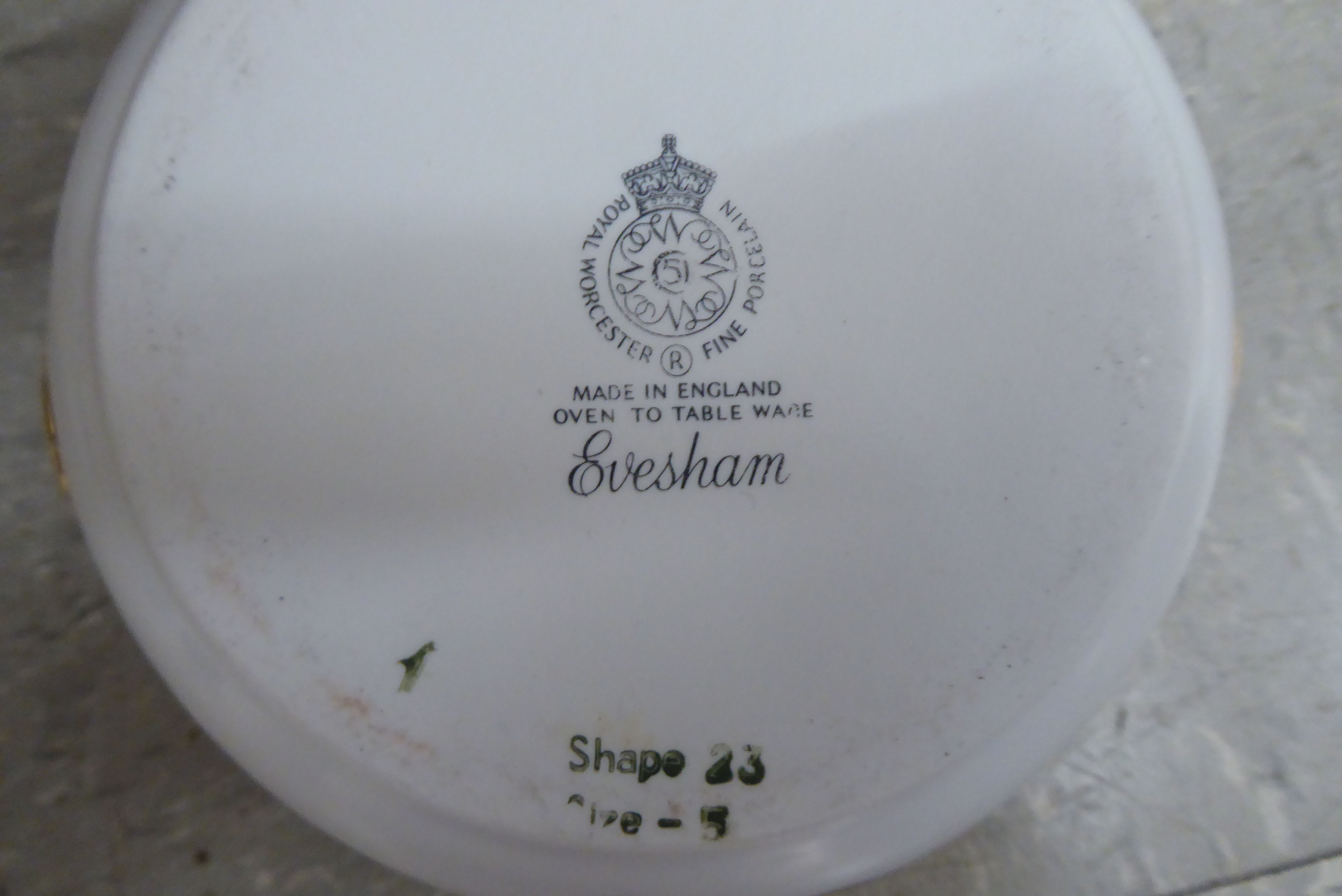 Evesham Worcester porcelain tea and dinnerware - Image 6 of 6