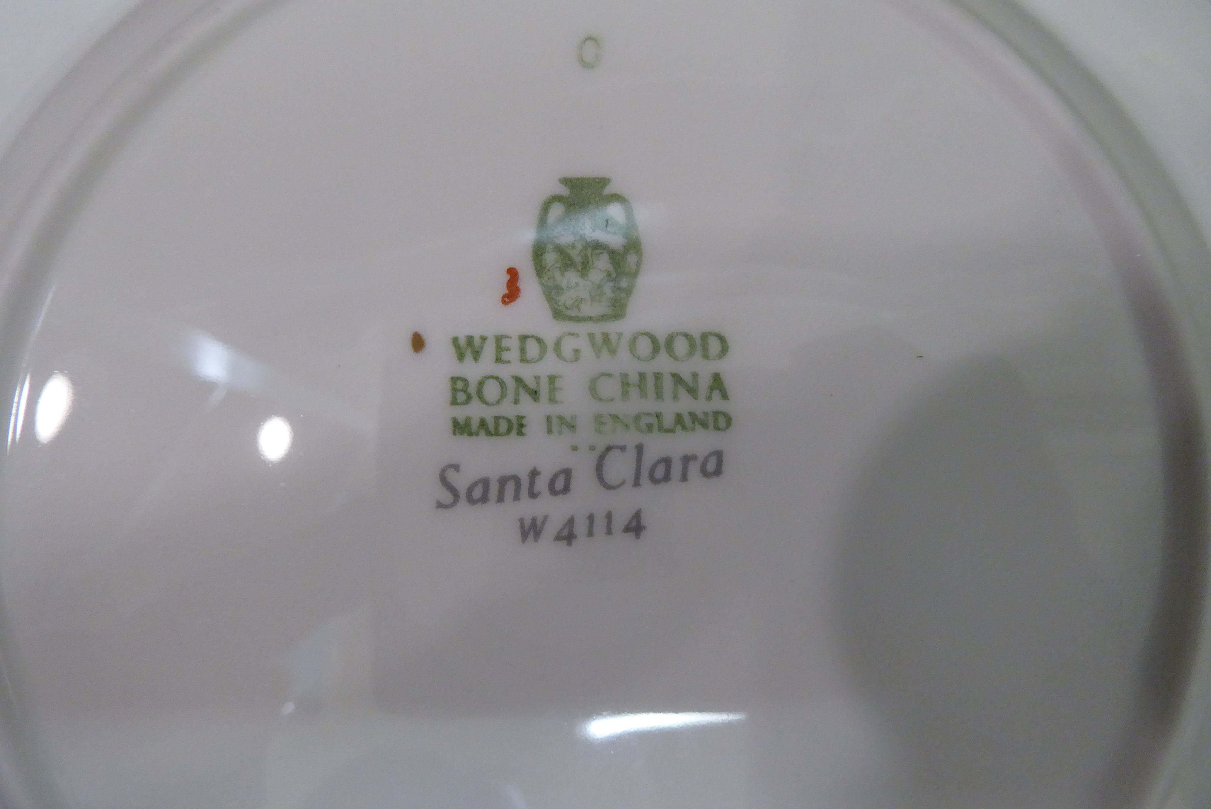 Wedgwood bone china Santa Clara pattern tableware - Image 6 of 6