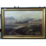 C Burt - early 20thC Highland landscape with gamebirds  oil on canvas  bears a signature & dated