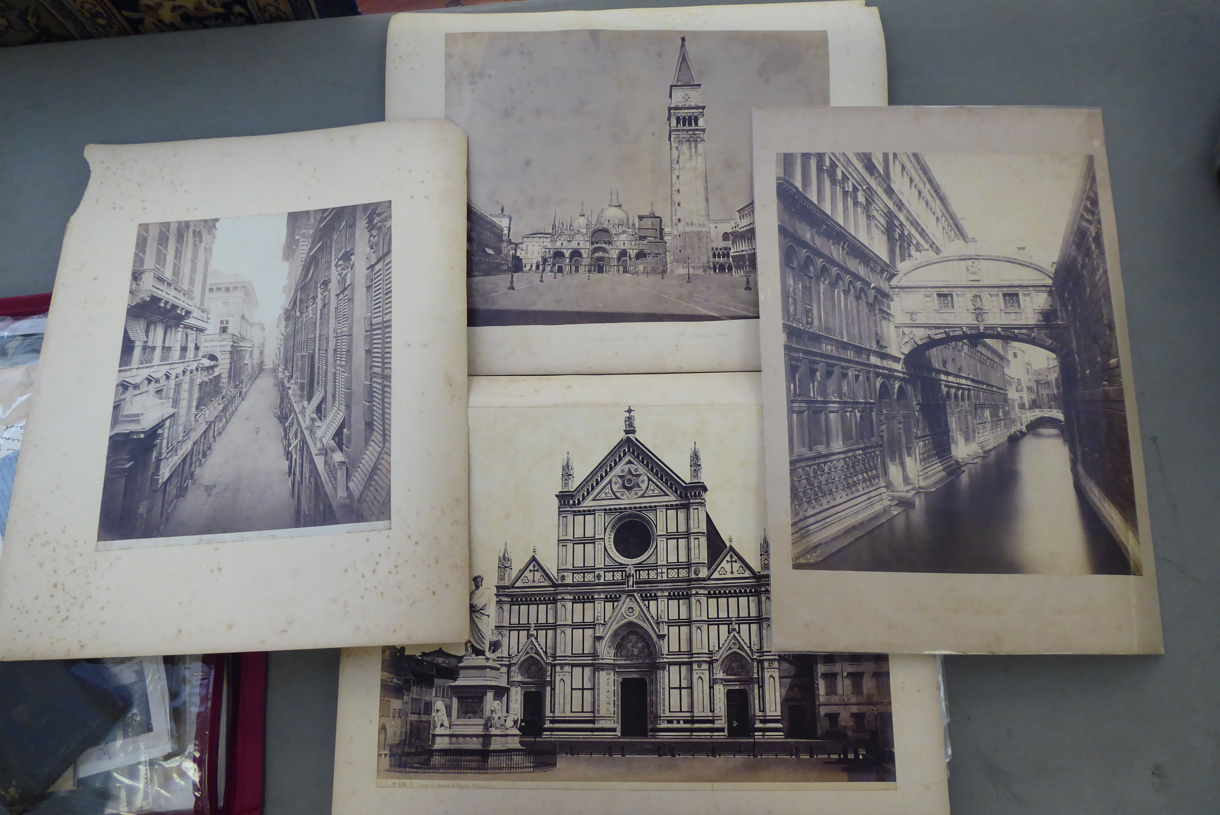 Period photographs, handwritten and printed ephemera, mixed themes: to include Venetian studies - Bild 2 aus 6