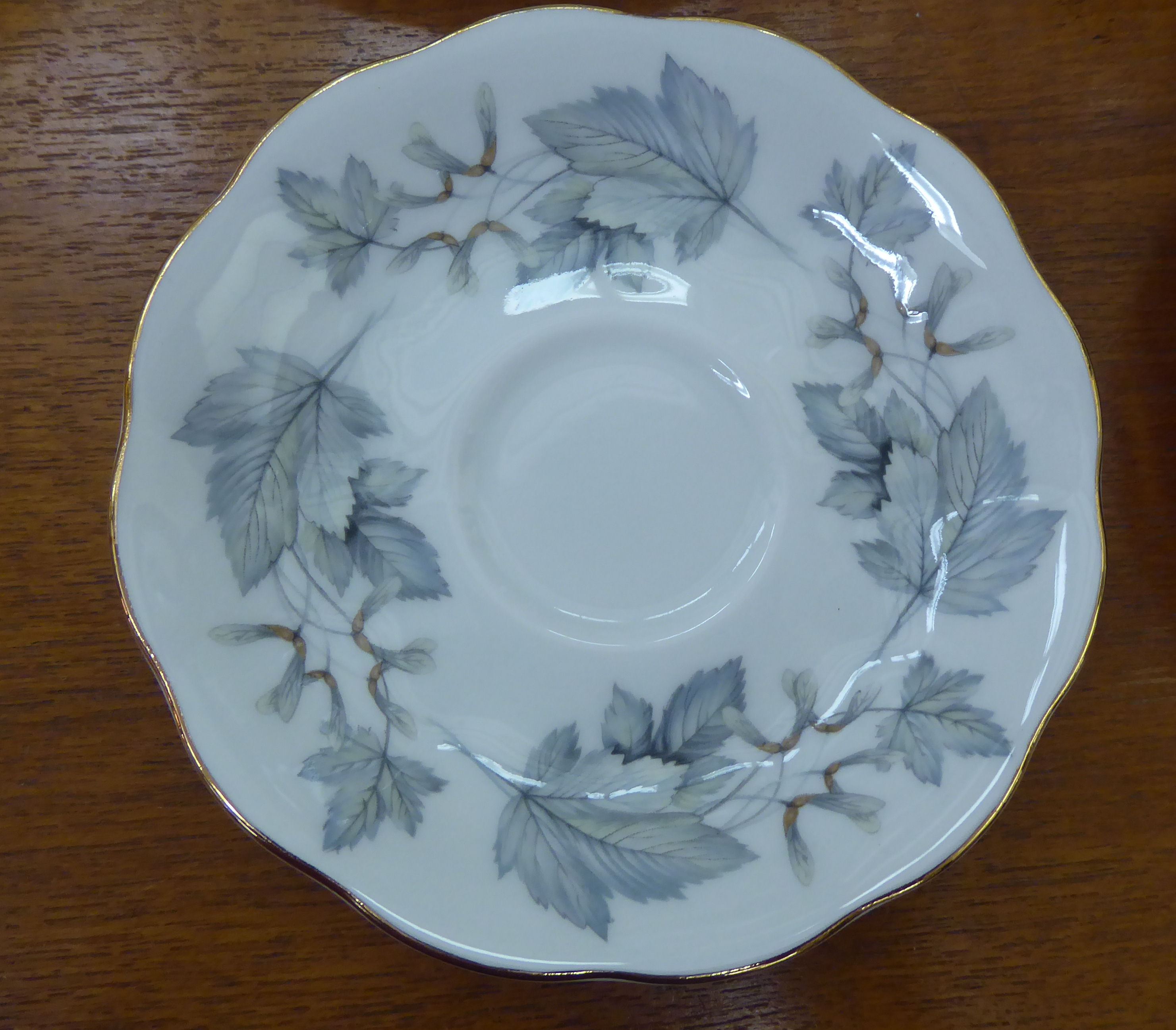 Royal Albert bone china Silver Maple pattern teaware - Image 4 of 5