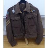A 1944 dated British Glider Pilot Regiment battledress top  (Please Note: this lot is subject to the