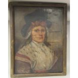 18th/19thC Scottish School - a head and shoulders portrait, believed to be Catherine Cavan (1749-