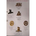 An album collection of fully identified British military badges, some copies: to include Royal