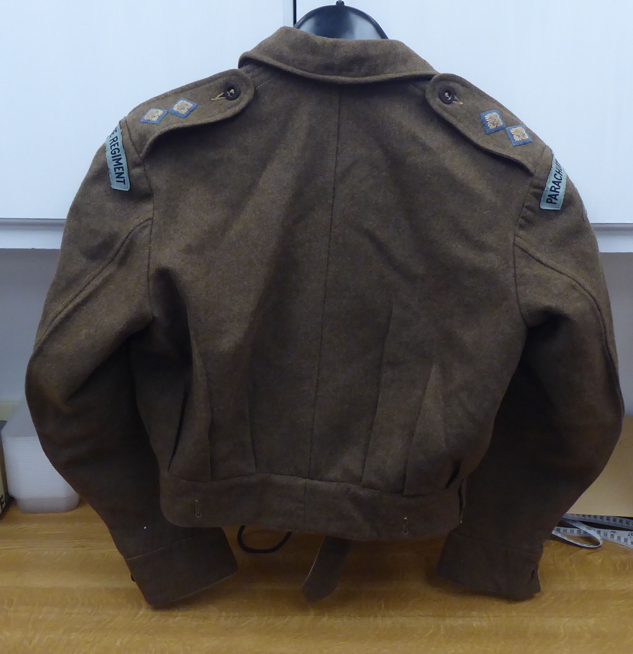 A 1943 dated British Parachute Regiment officers battledress with a lanyard and a pair of - Image 3 of 14