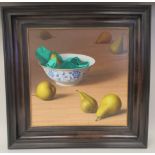 David Denby - 'Still Life with Pears'  oil on board  bears a signature & Waterman Fine Art Limited