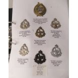 An album collection of fully identified British military badges, some copies: to include The 30th