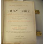 Book: a late 19thC edition of 'The National Comprehensive Family Bible' edited by Rev. John Edie