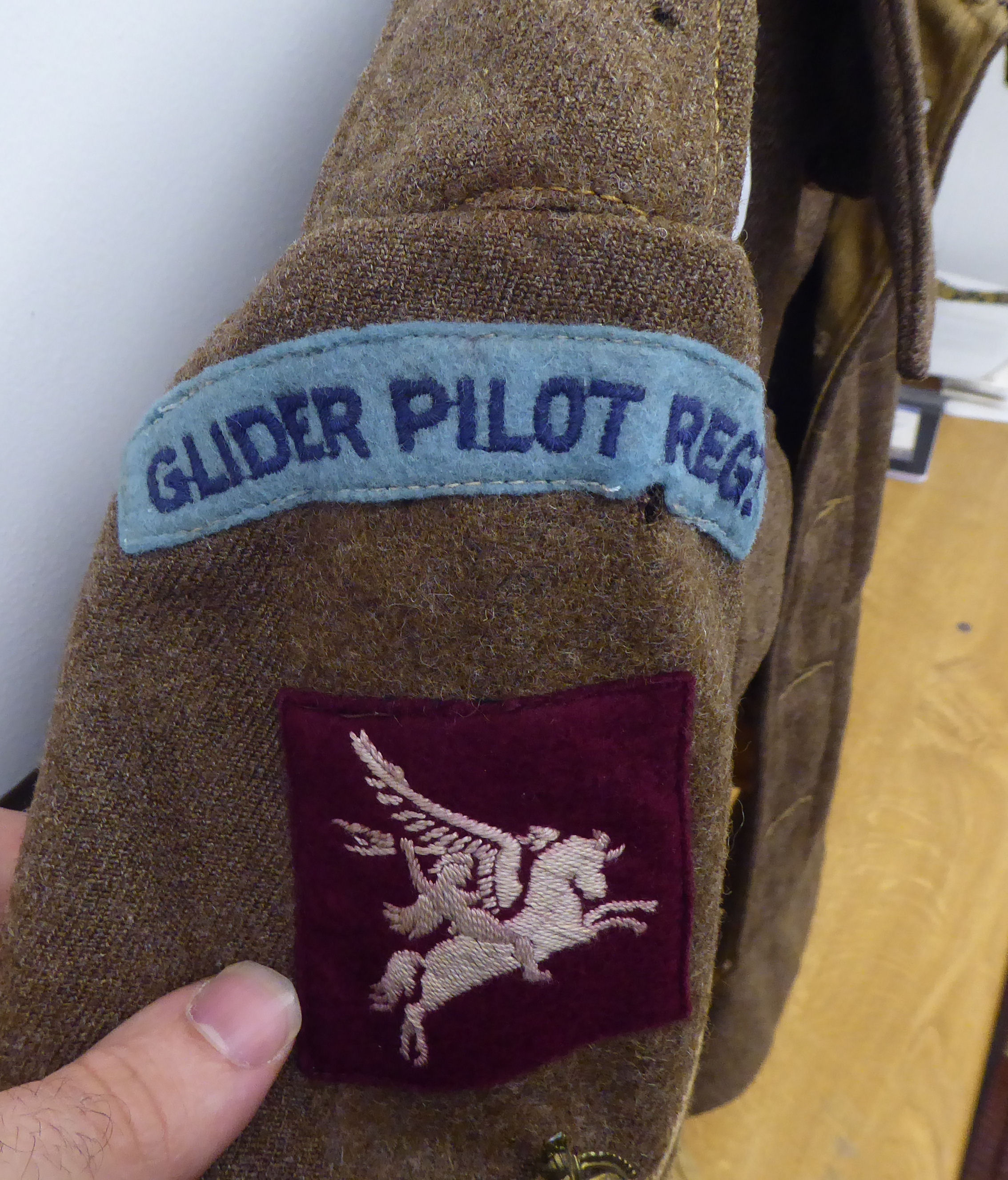 A 1944 dated British Glider Pilot Regiment battledress top  (Please Note: this lot is subject to the - Image 3 of 8