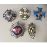 Five various Polish enamelled breast badges (Please Note: this lot is subject to the statement