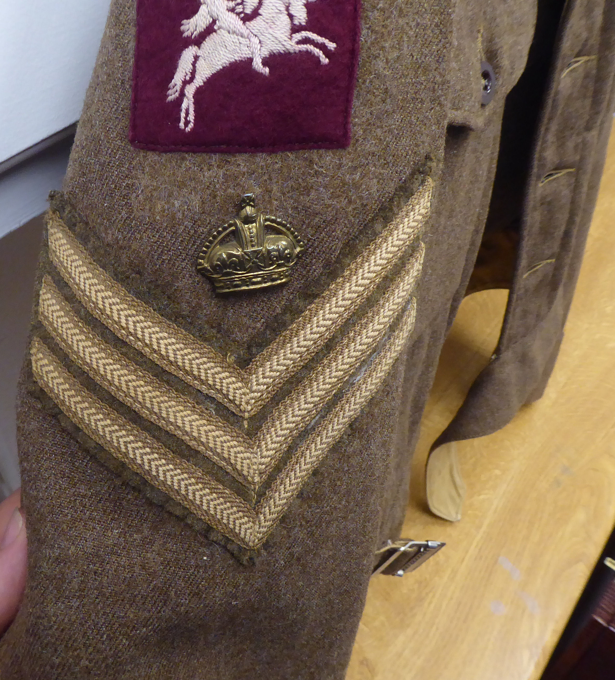 A 1944 dated British Glider Pilot Regiment battledress top  (Please Note: this lot is subject to the - Image 4 of 8