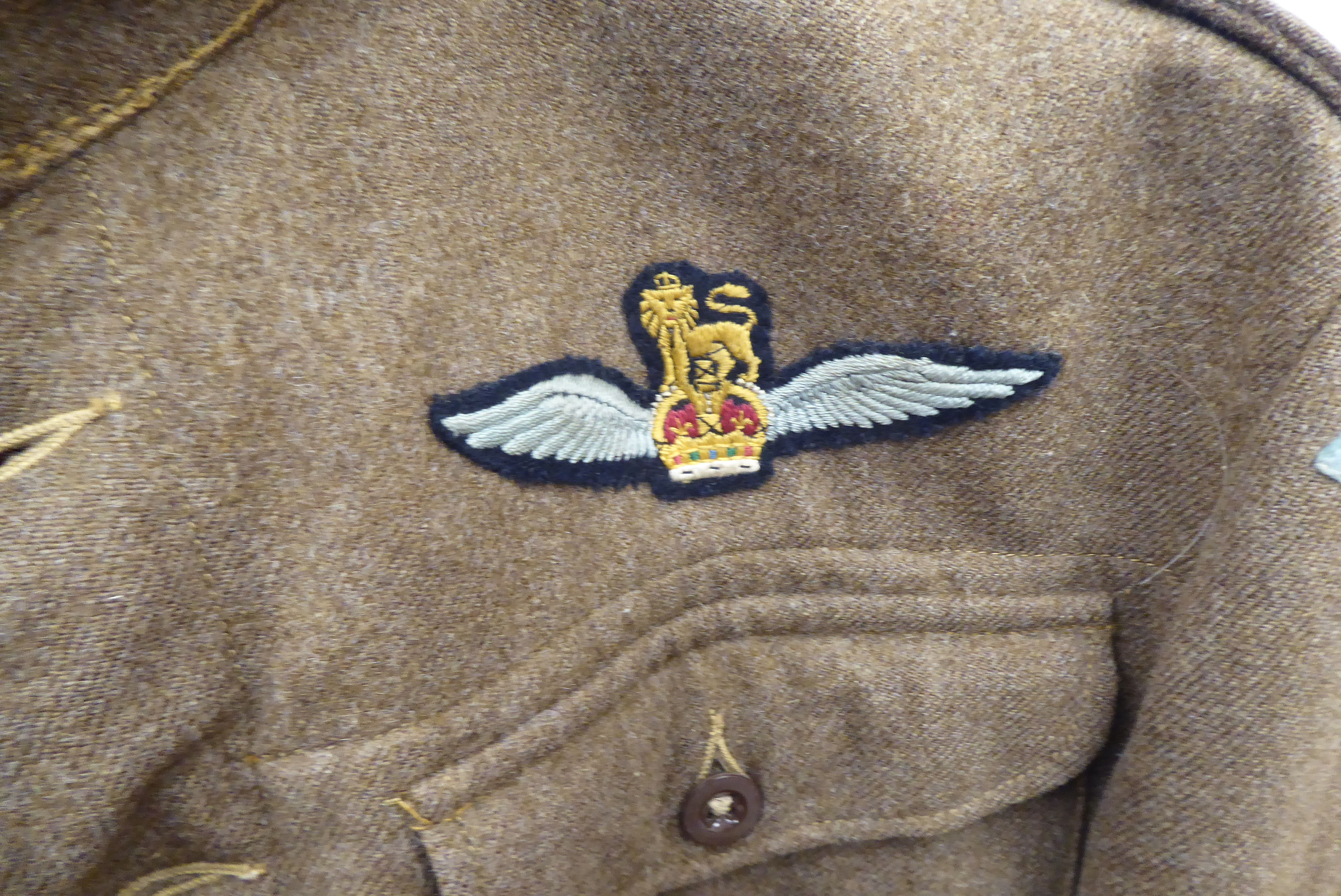 A 1944 dated British Glider Pilot Regiment battledress top  (Please Note: this lot is subject to the - Image 6 of 8