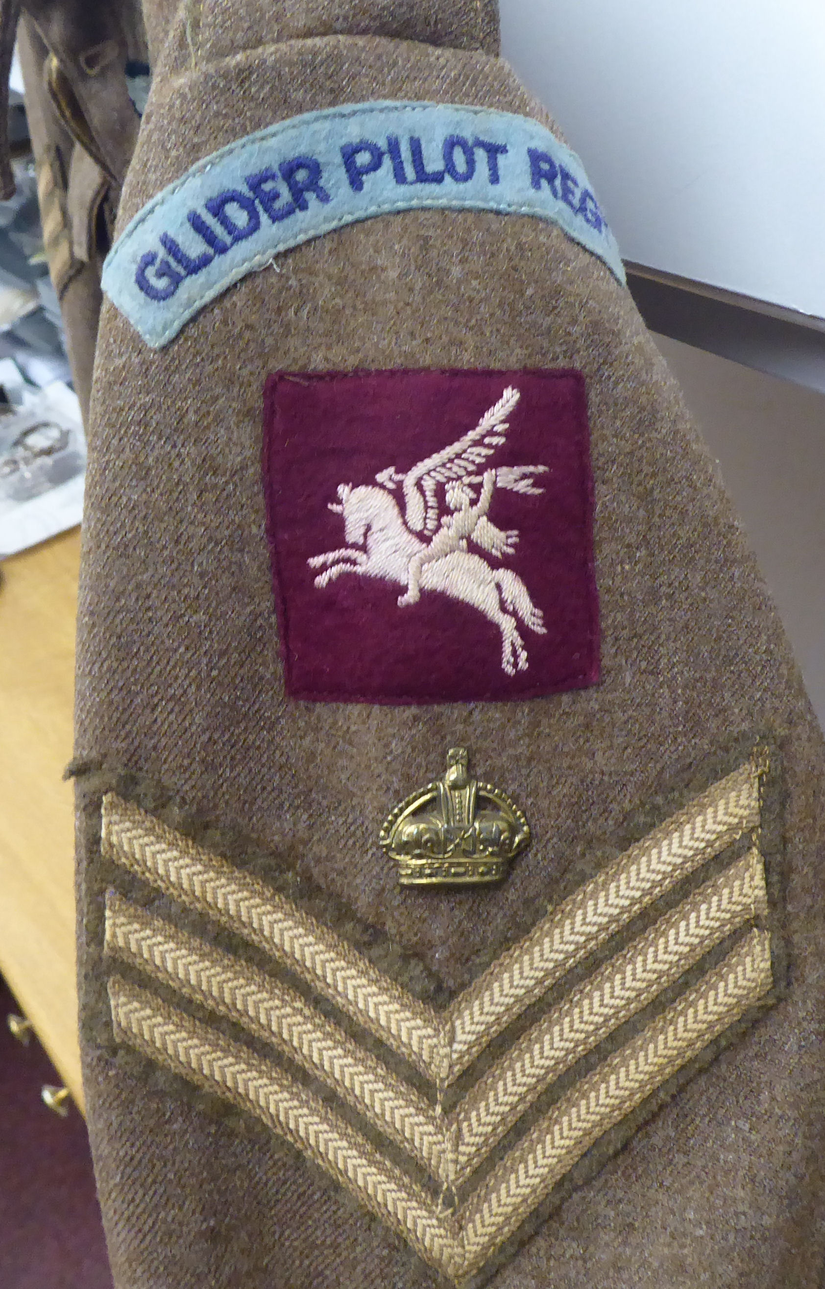 A 1944 dated British Glider Pilot Regiment battledress top  (Please Note: this lot is subject to the - Image 5 of 8