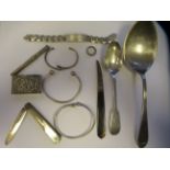 Silver, silver coloured and white metal collectables: to include a Sterling Black Starr and Frost,