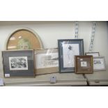 Framed pictures and prints: to include after Graham Clarke - 'Valley Cottage'  Limited Edition 53/