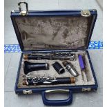 A Boosey & Hawkes clarinet, in a fitted carrying case