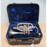 A Boosey & Hawkes Imperial cornet, in a fitted carrying case