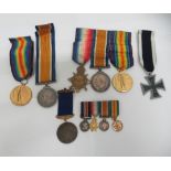 Great War period and later military and associated medals: to include British War and Victory, on