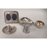 Silver and white metal collectables: to include a miniature Mexican sombrero  stamped Sterling