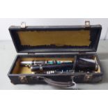 A Boosey & Hawkes Westminster clarinet, in a carrying case