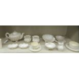 First period and later Belleek porcelain tea and tableware