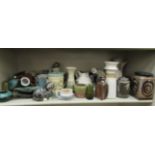 Studio pottery: to include streaky glazed teaware