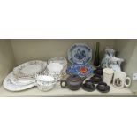 Ceramics and glassware: to include a Royal Albert china Brigadoon pattern dinner service