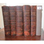 Books: 'The Standard Natural History' dated 1885, in six volumes