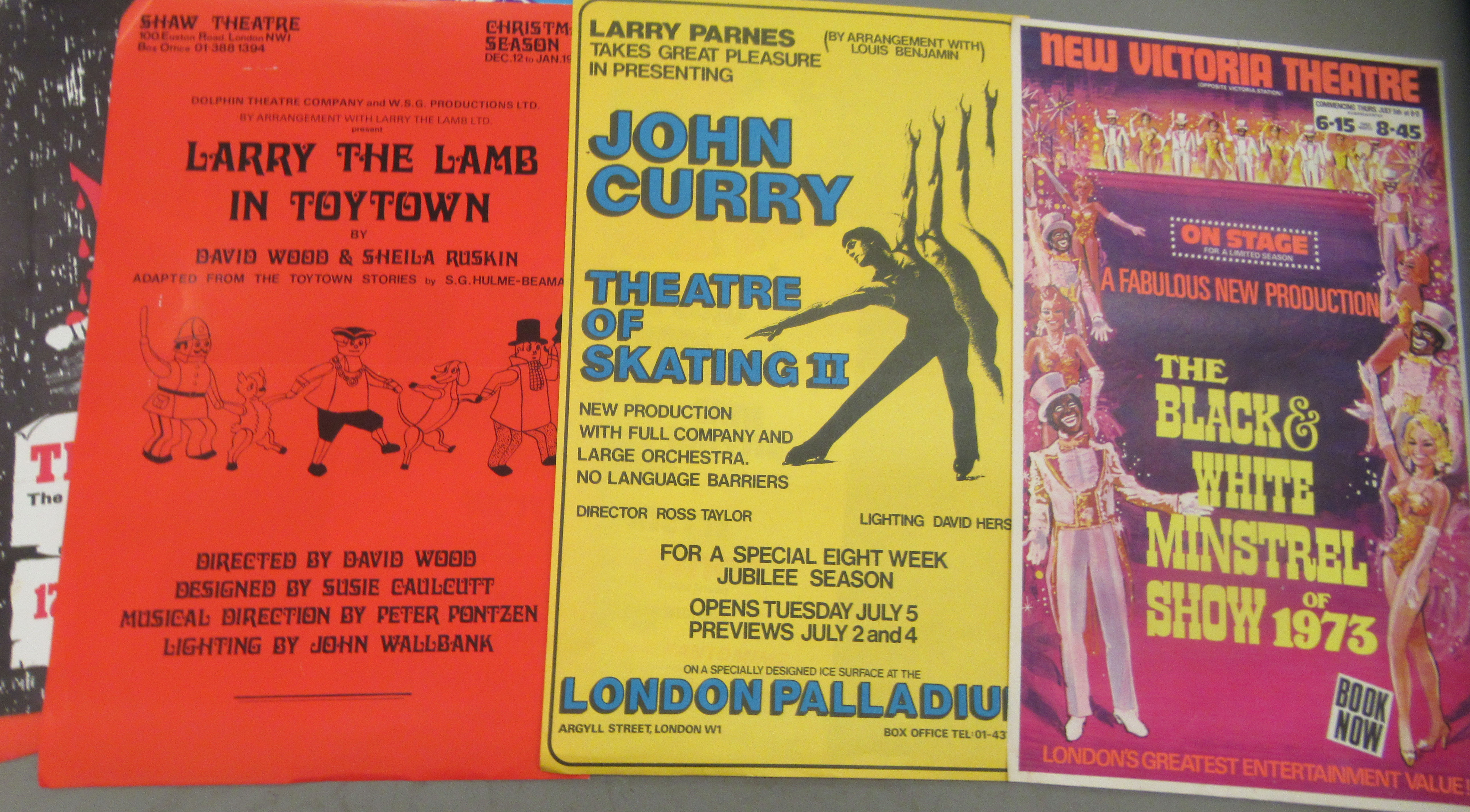 1970's colour printed posters: to include one for The New Victoria Theatre 'The Black and White - Image 2 of 3