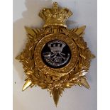 A Somerset Regiment helmet plate  (Please Note: this lot is subject to the statement made in the