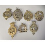 Seven 19thC military cap badges, some copies: to include South Gloucester (Please Note: this lot