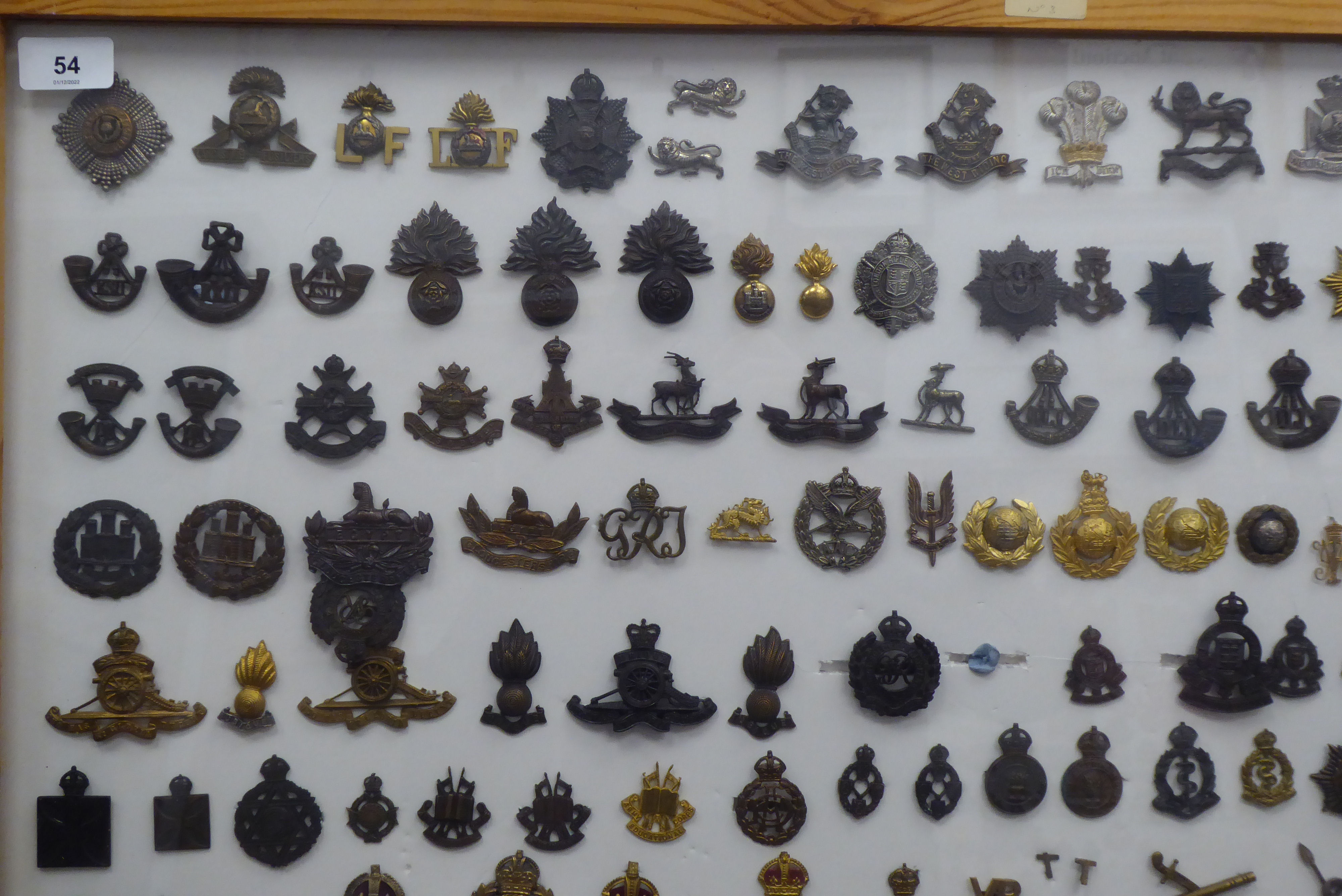 Over one hundred and twenty military cap badges and other insignia, some copies: to include - Image 2 of 5