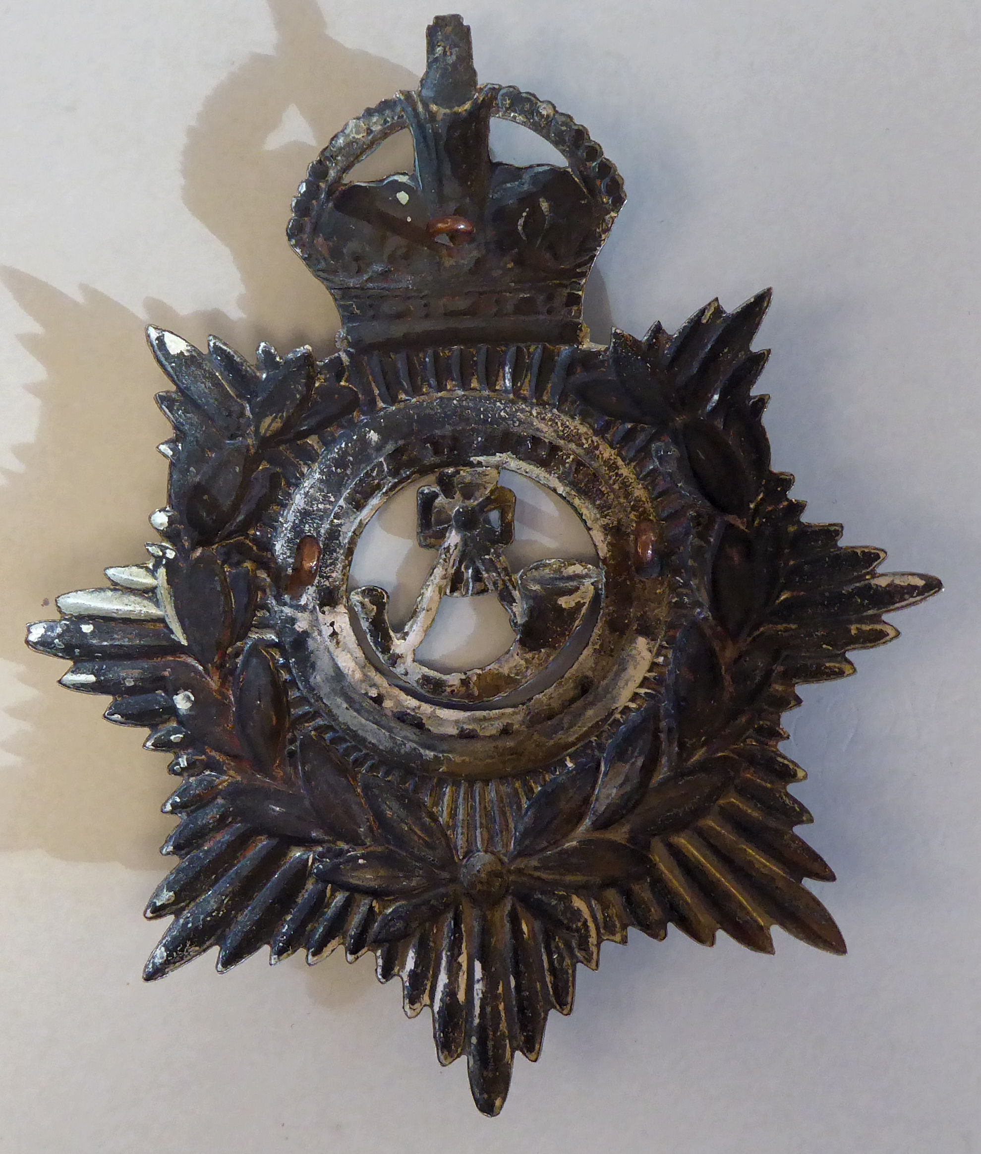 A Durham 1st Volunteer Battalion helmet plate  (Please Note: this lot is subject to the statement - Image 3 of 3