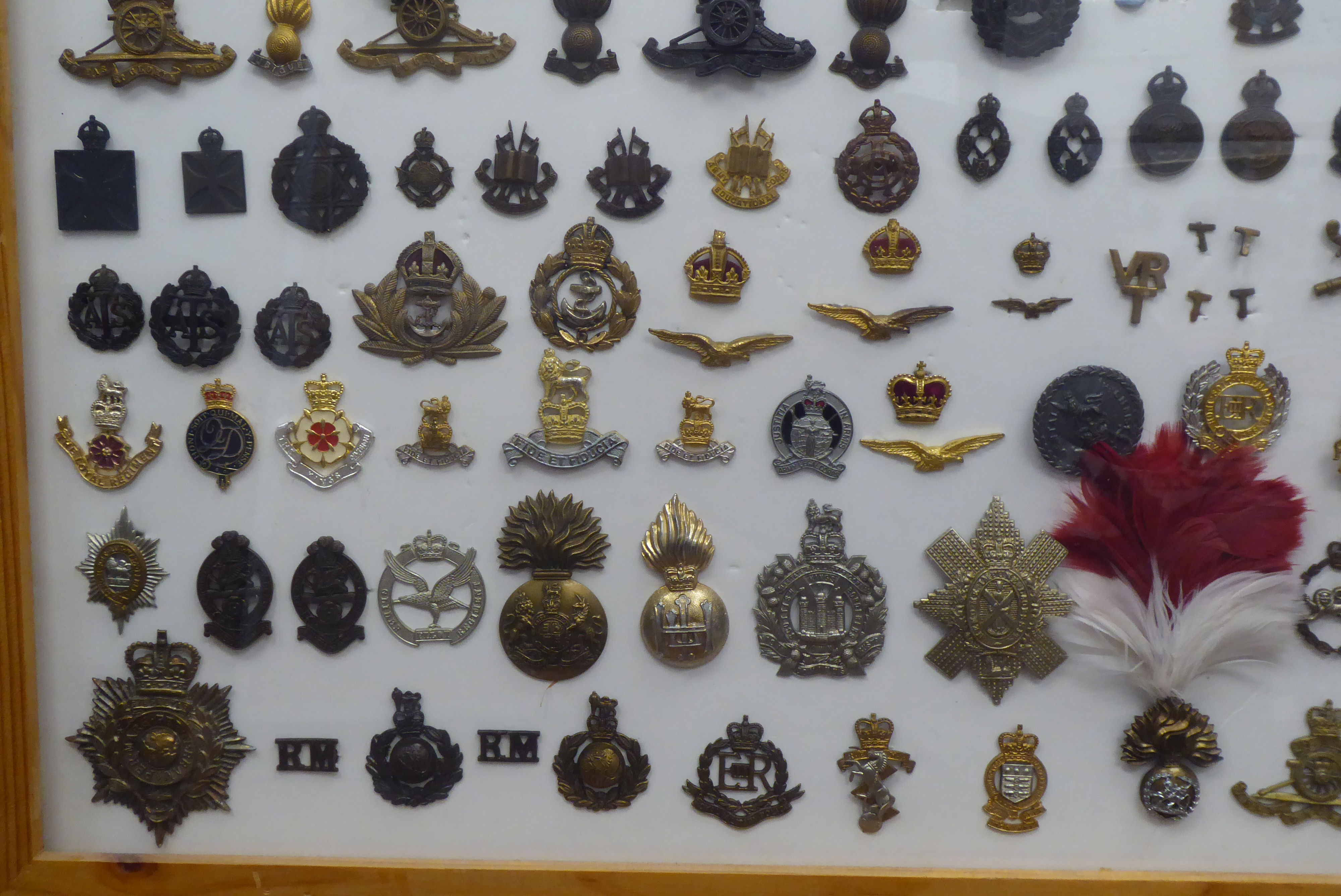 Over one hundred and twenty military cap badges and other insignia, some copies: to include - Image 5 of 5