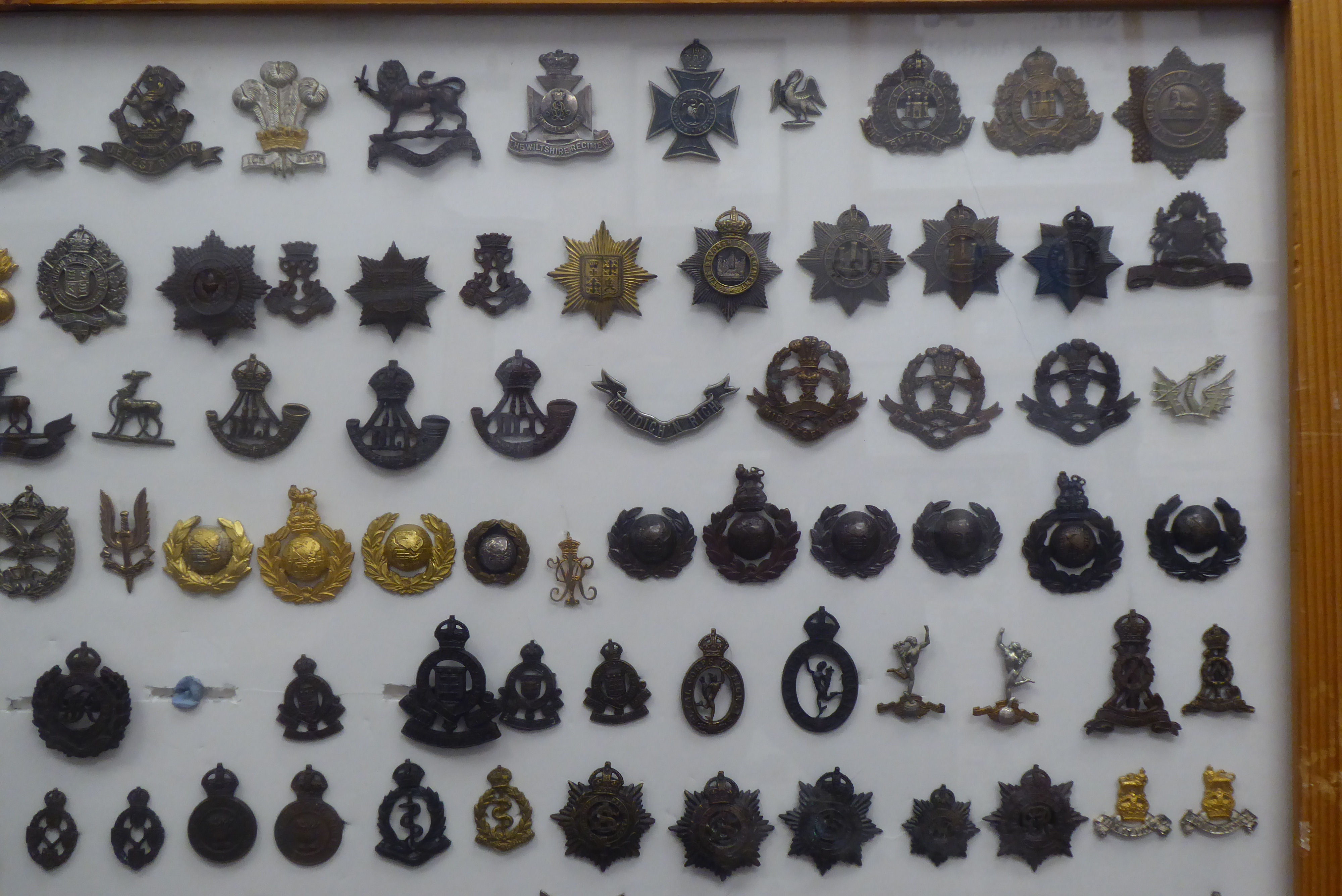 Over one hundred and twenty military cap badges and other insignia, some copies: to include - Image 3 of 5