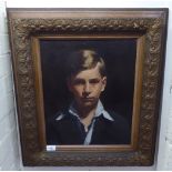 Max Meldrum (Australian 1875-1955) - a portrait of a fifteen year old Nestor Mas  oil on panel