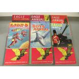 Children's vintage books: to include 'Eagle Annual 1963' and 'Lion Annual 1956'