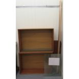 A Paol Cadovious teak modular two section wall unit (unassembled)